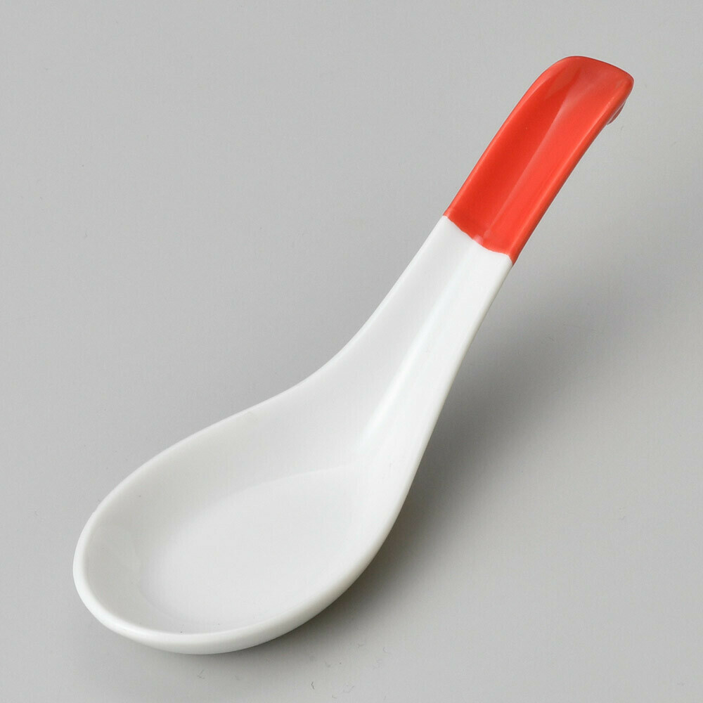 日本美濃燒瓦匙羹(紅)(L) (日本製)