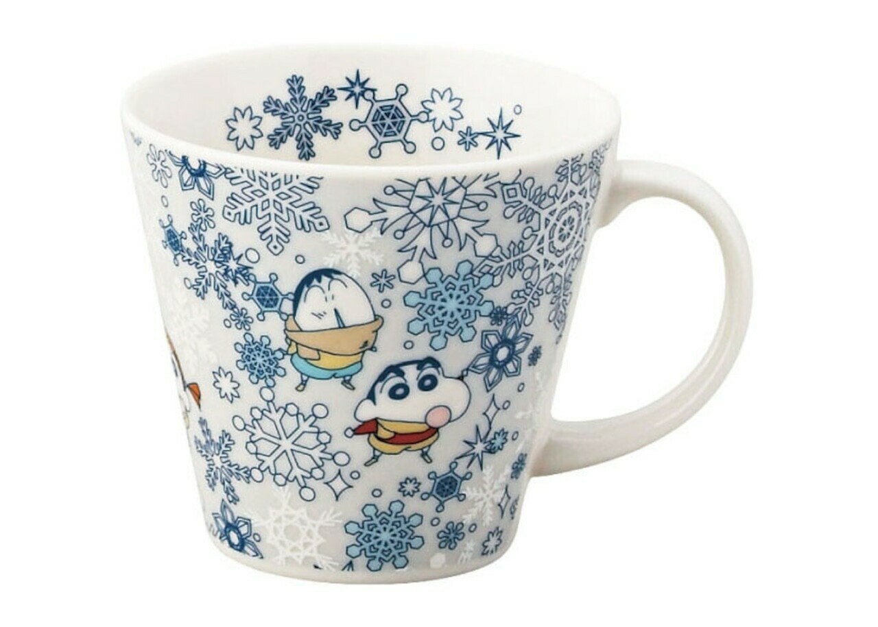 日本蠟筆小新瓦杯(冬) (日本製)