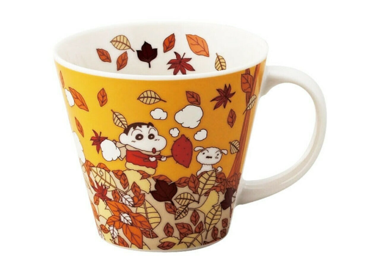 日本蠟筆小新瓦杯(秋) (日本製)