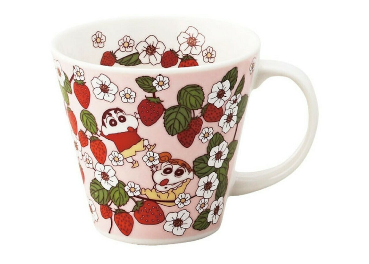 日本蠟筆小新瓦杯(春) (日本製)