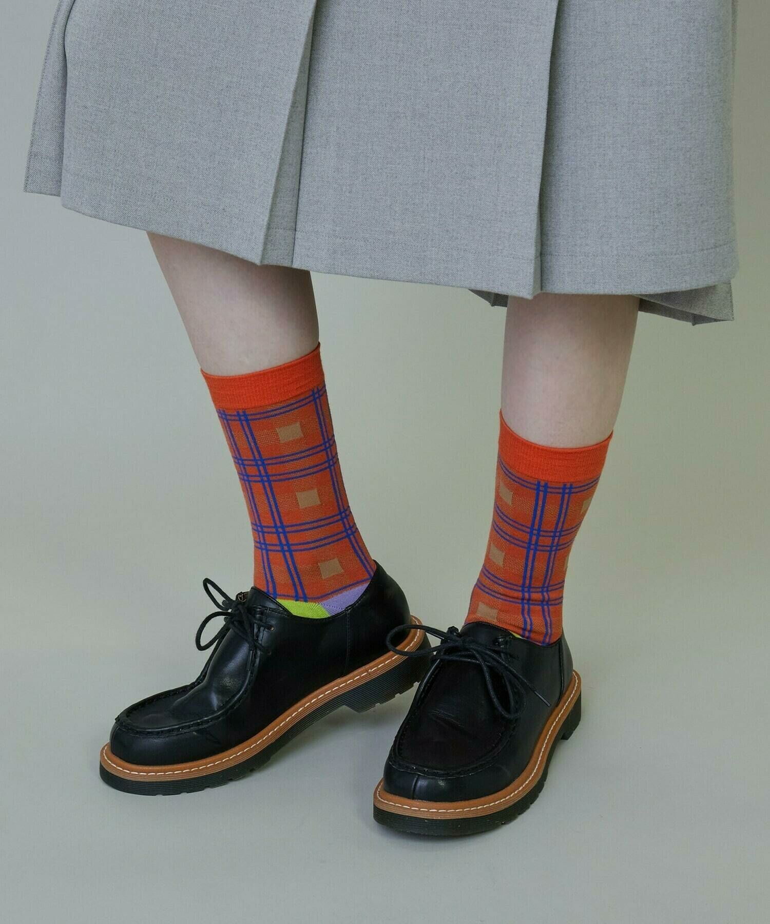 Pre Order - Frapbois Half Check Socks
