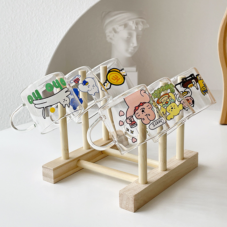 《11405》可愛多款玻璃小酒杯小茶杯/6款/80ml