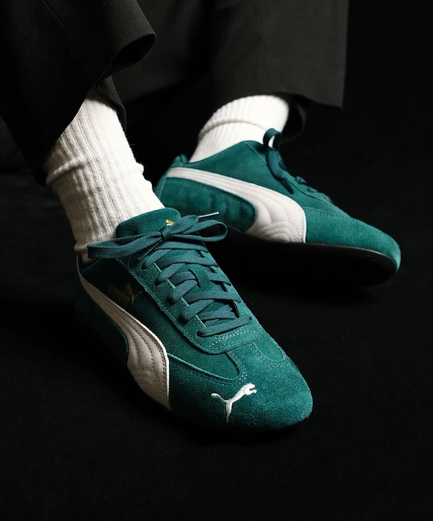 Puma Speedcat OG Green White 深綠麂皮398846-12