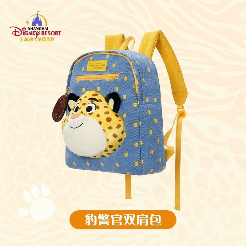 洪金豹 Benjamin Clawhauser 絨毛大頭 造型 後背包 動物方城市 Zootopia -上海迪士尼樂園