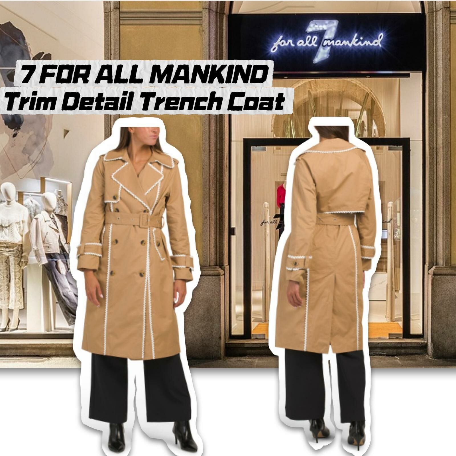 【預購】 7 FOR ALL MANKIND G011323 女裝風衣
