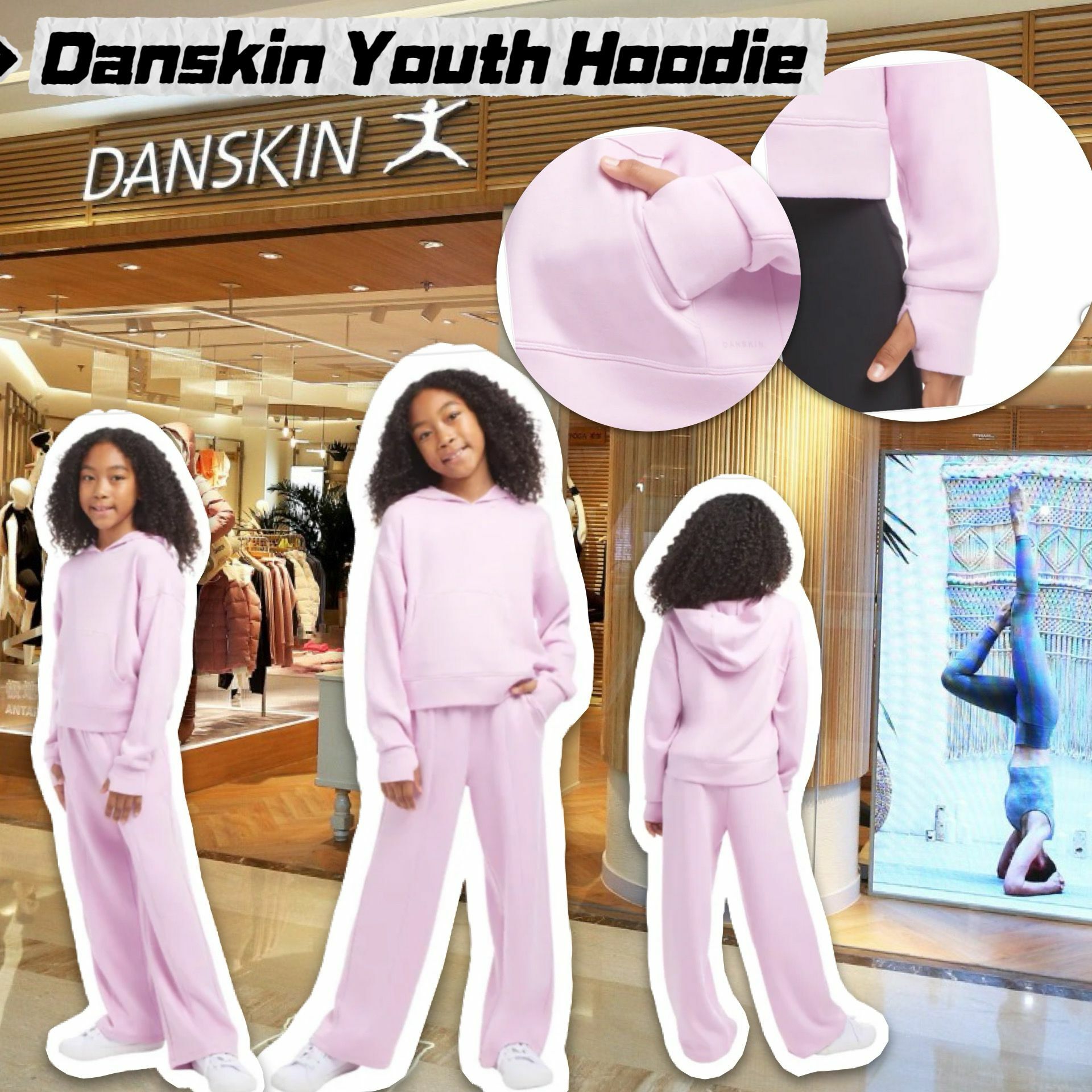 【預購】Danskin G011326 女童帶帽衛衣