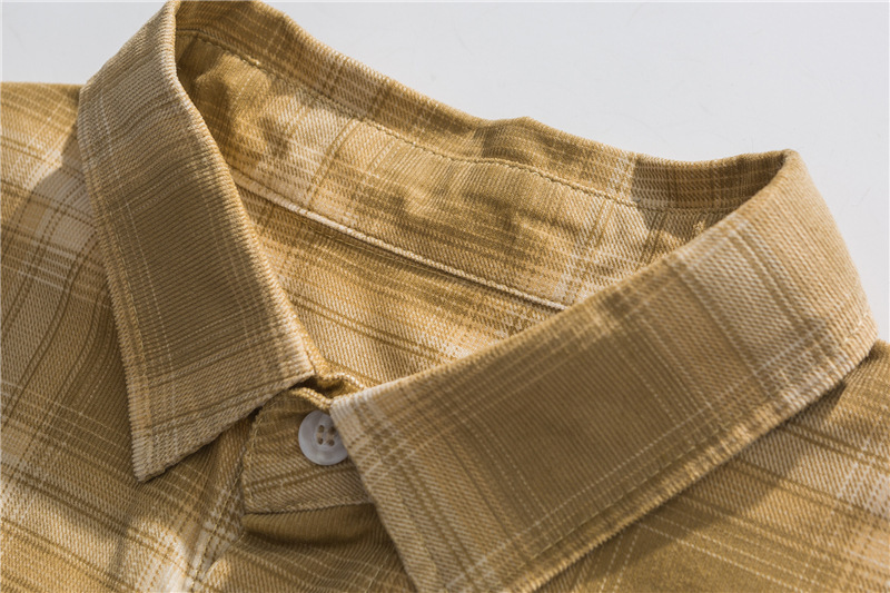 復古燈芯絨廓型襯衫