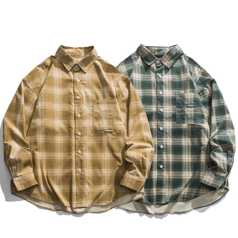 復古燈芯絨廓型襯衫