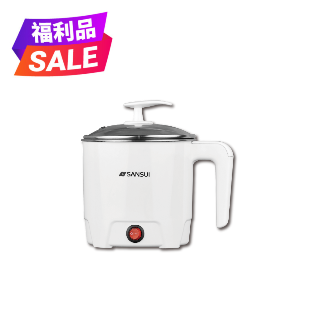 【SANSUI山水】1.2L多功能美食鍋 SMY-J12(附蛋架)(福利品)
