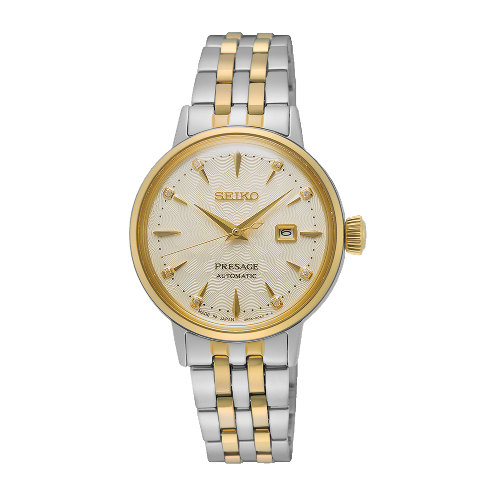 Seiko Presage Cocktail Time 日本製 女士腕錶  SRE010J1 SRE010  Time Diamond Twist 香檳色錶盤 鑽石扭紋自動女士腕錶