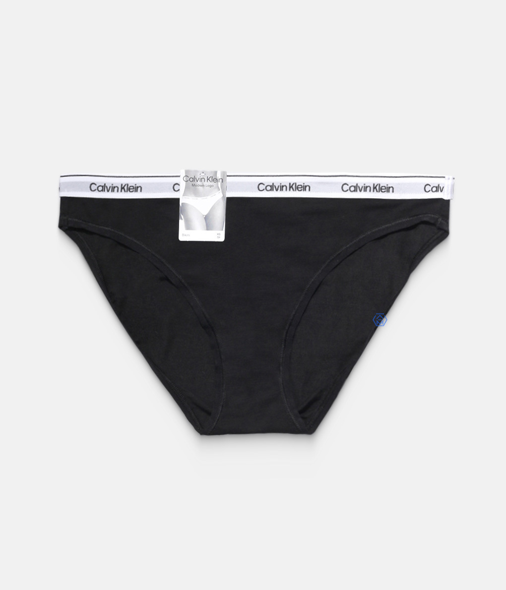 Calvin Klein Modern Logo Bikini Briefs 黑色細帶包臀內褲 (QD5044E-UB1)