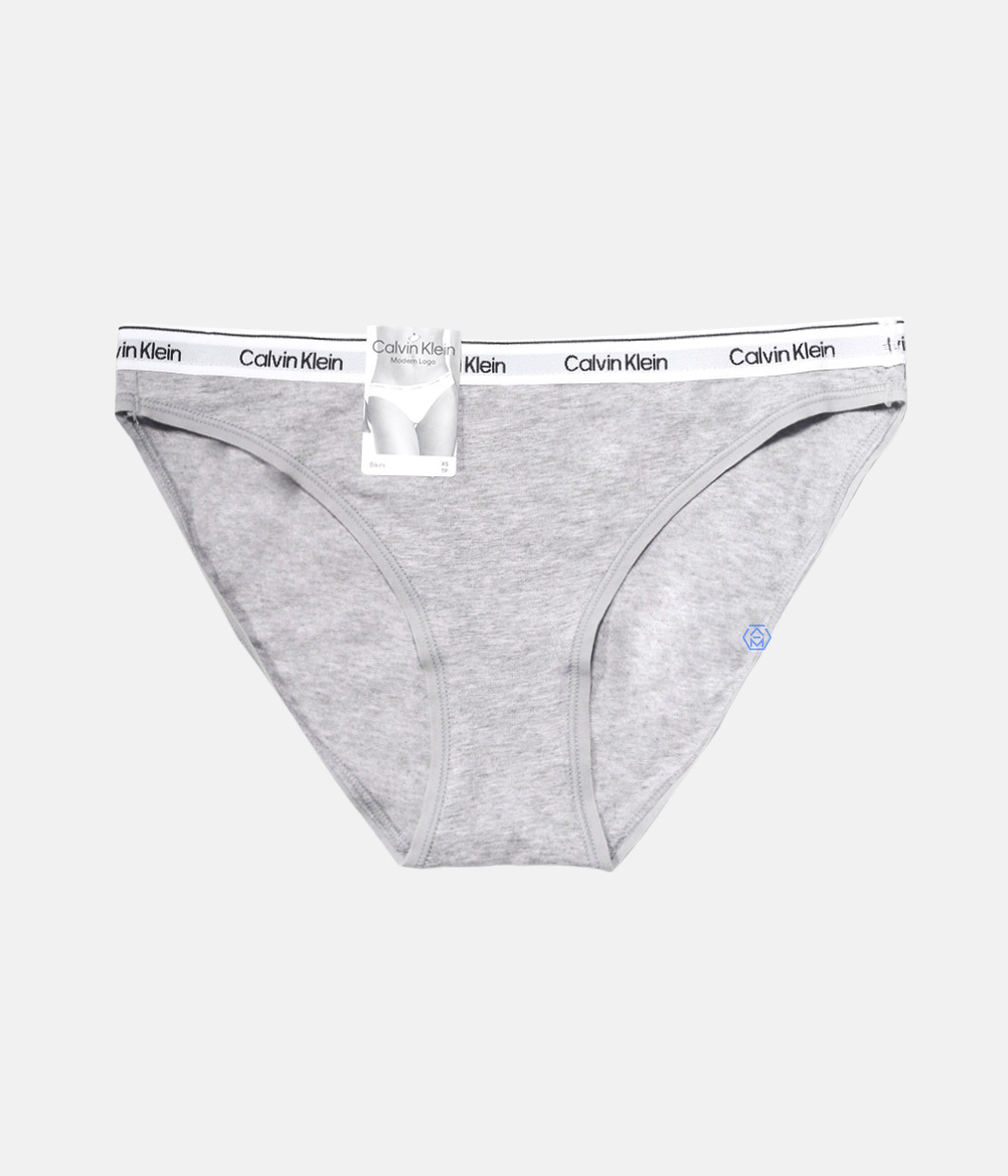 Calvin Klein Modern Logo Bikini Briefs 灰色細帶包臀內褲 (QD5044E-P7A)