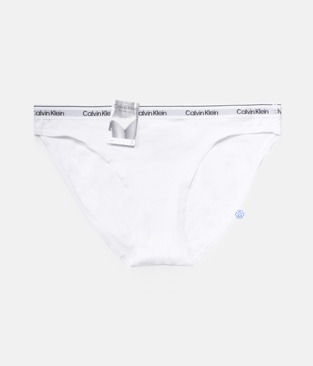 Calvin Klein Modern Logo Bikini Briefs 白色細帶包臀內褲 (QD5044E-100)