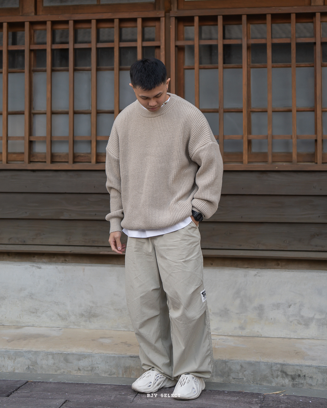 #現貨 Tailor collection 針織螺紋 圓領毛衣 針織衫 K4092 兩色