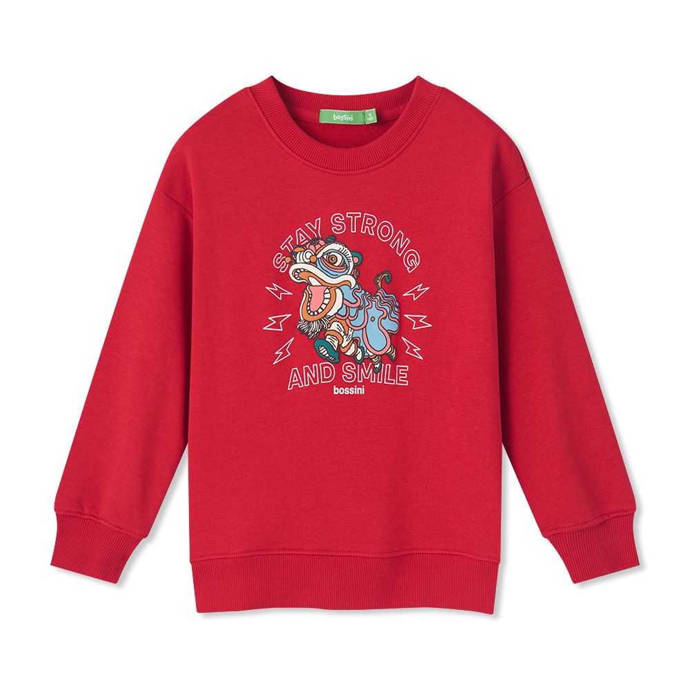 男童長袖印花上衣