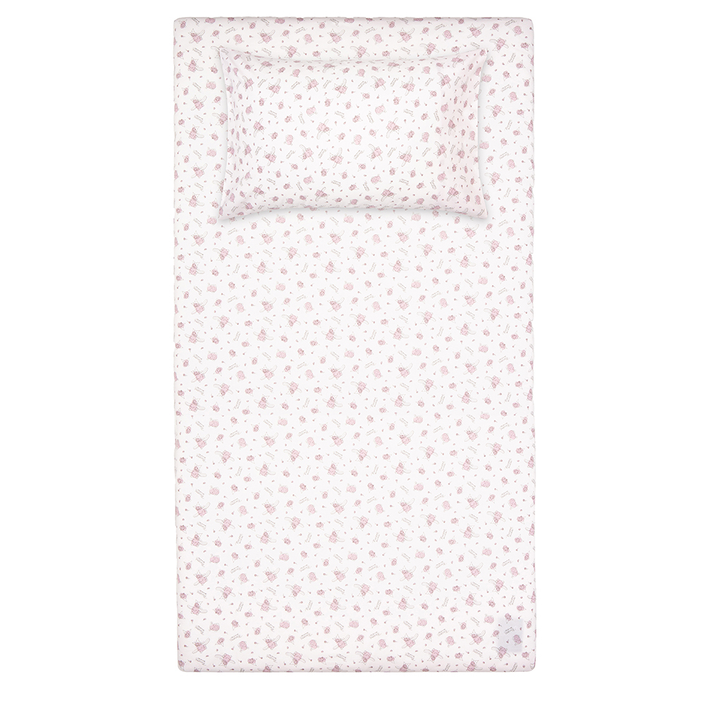 gunite 100%純棉保潔單人床包組(1枕套+1床單)｜KUROMI酷洛米聯名款_棒棒篇