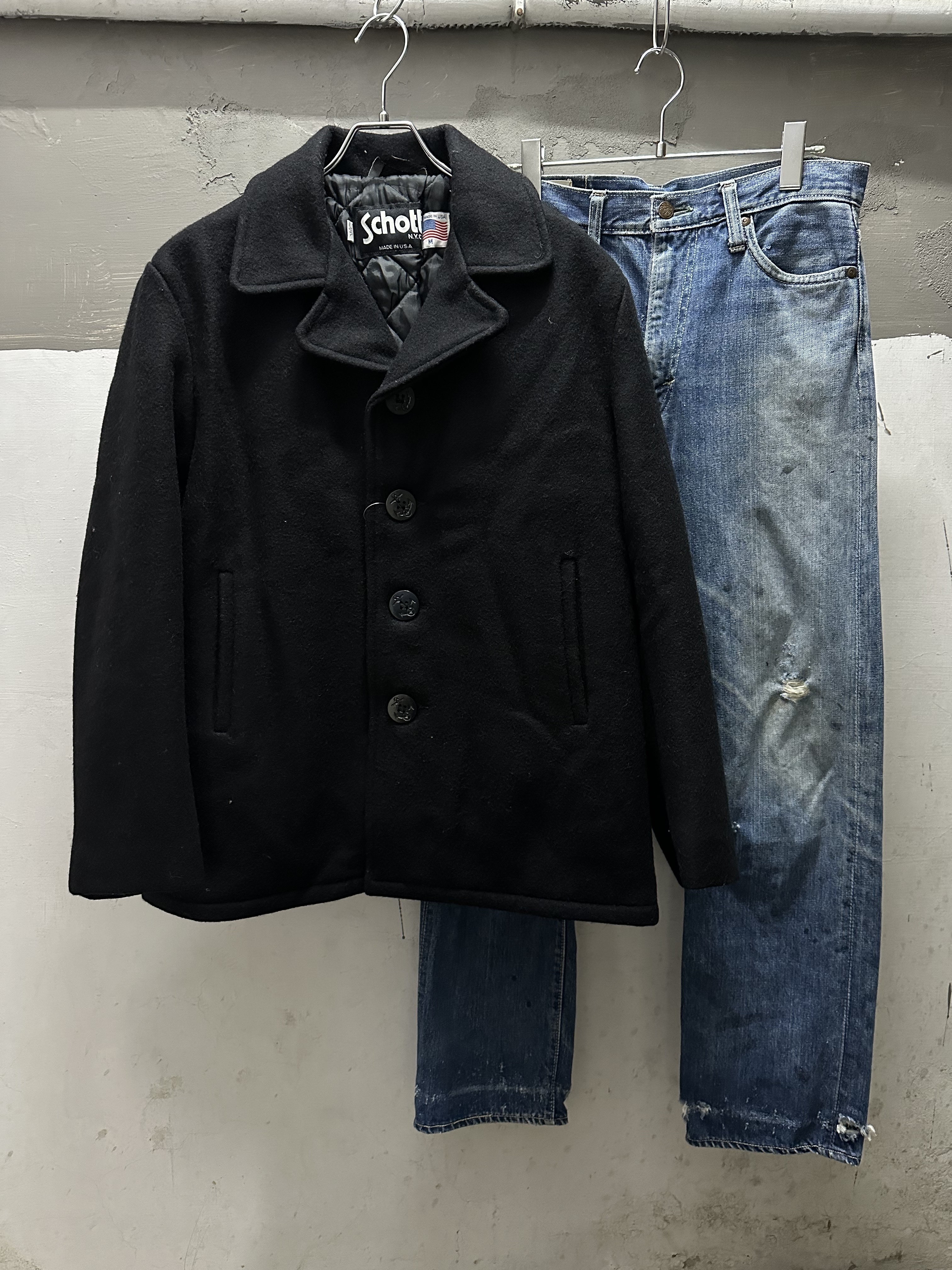 90‘s Schott Wool Single Coat Made in USA