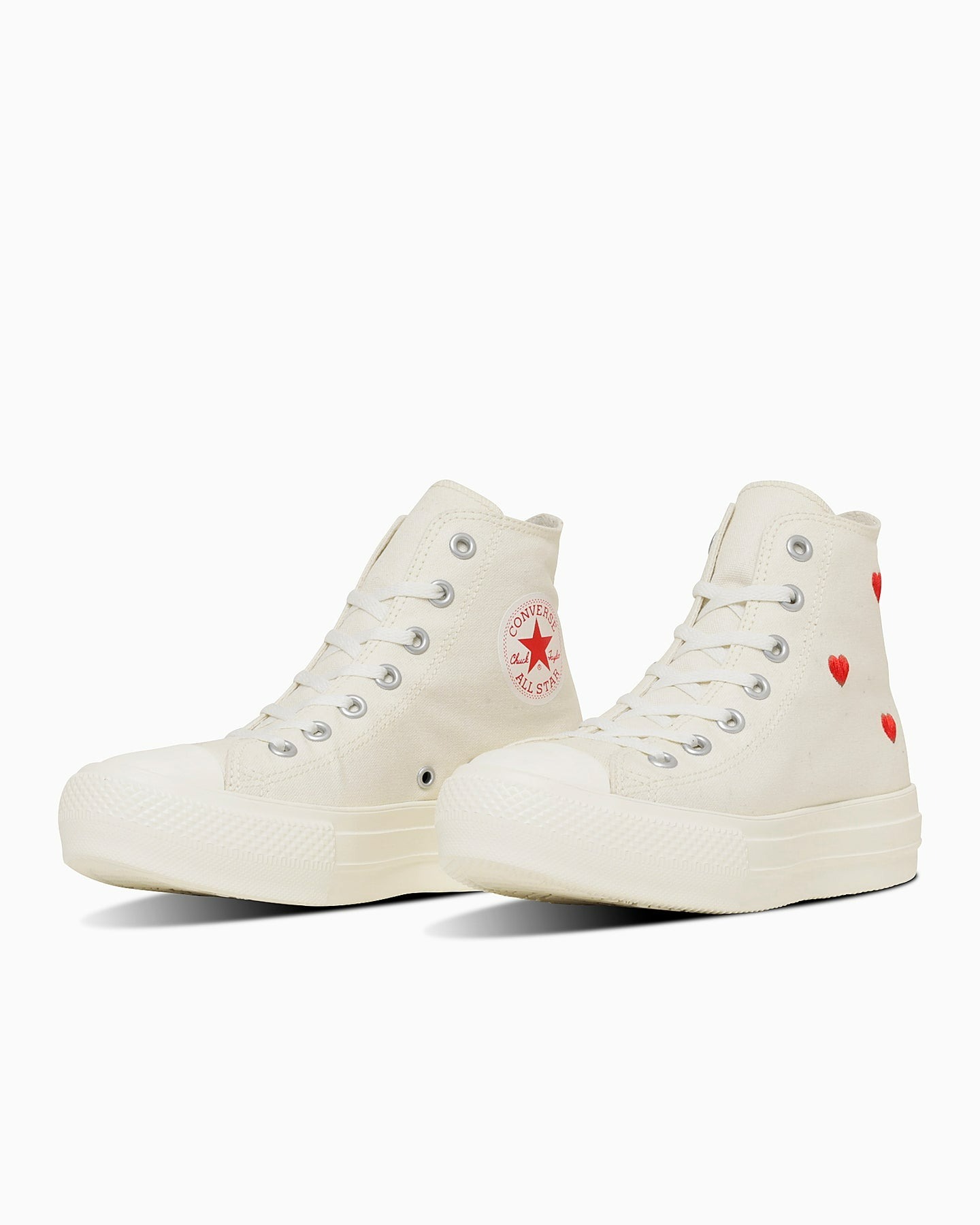 預購┃店鋪限定 CONVERSE ALL STAR LIGHT PLTS HT HI 輕量 厚底 高筒 愛心 刺繡