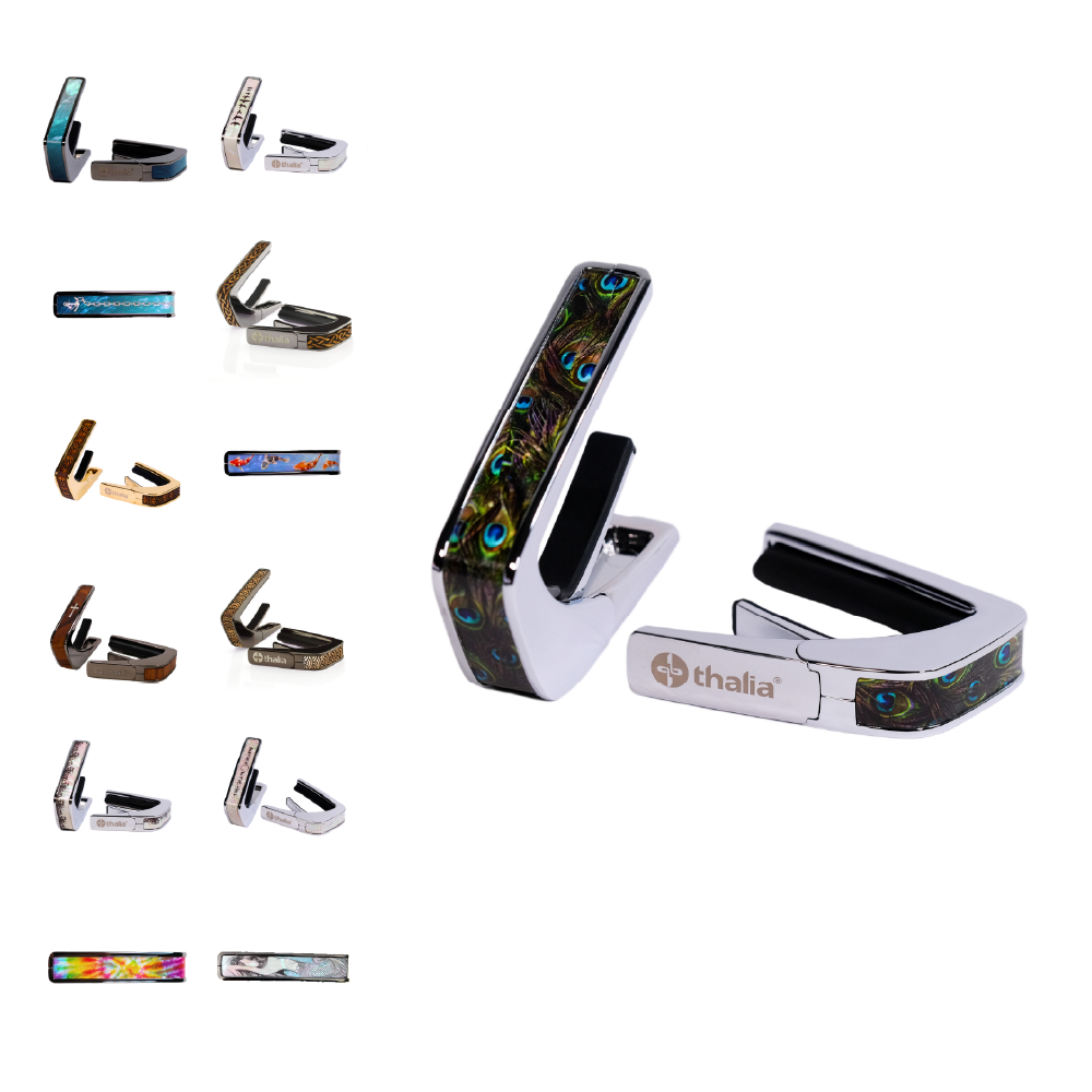 Thalia Thalia / Deluxe Series系列 Capo 移調夾 (黑銀/銀色鍍鉻/24K金) — 三峽效果器｜YA! 玩音樂