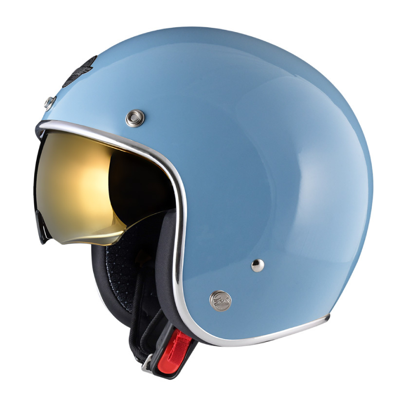 ZEUS 388AJ ZR-B RETRO 素色半罩式安全帽復古帽| 安信騎士