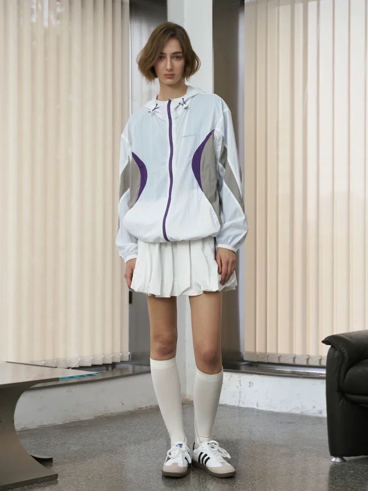 ENshadower隱蔽者 UPF50+回到未來復古拼色防曬衣