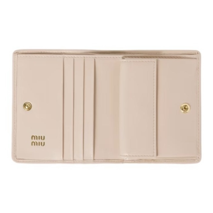 MIU MIU Matelassé納帕軟皮短錢包