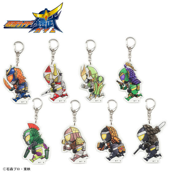233744 Pbandai 預訂 2025/9月 仮面ライダー鎧武　走るデフォルメシリーズアクリルキーホルダー（全8種）