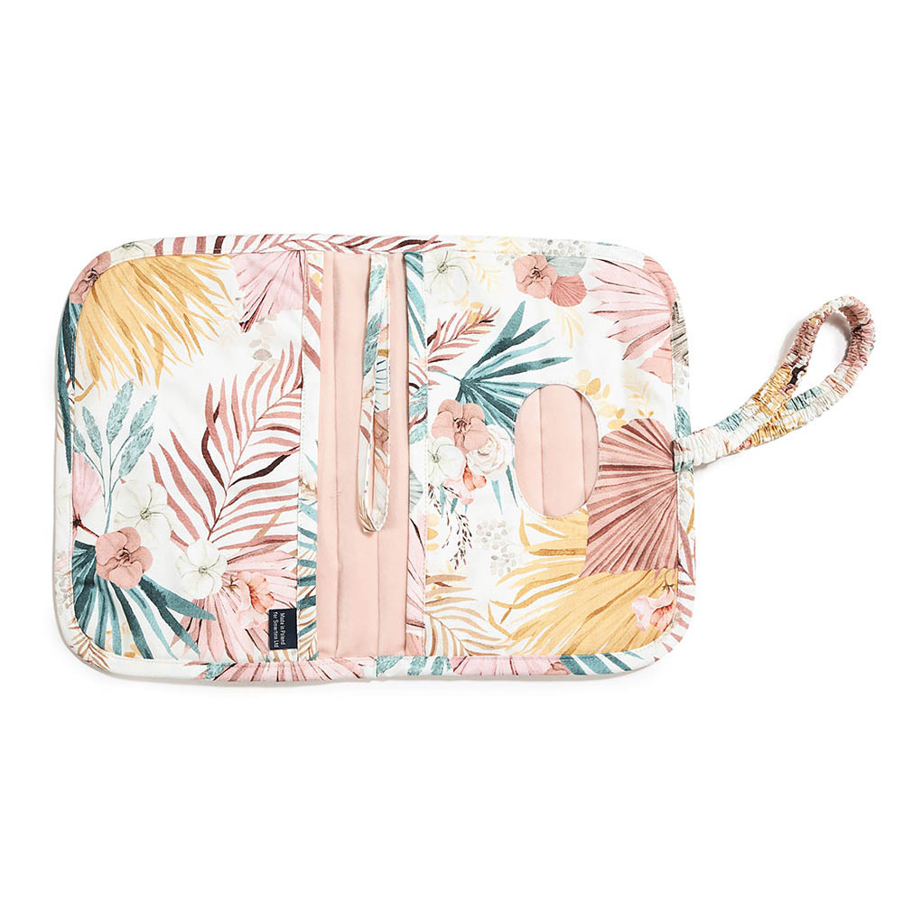 La Millou波蘭 Molette 舒適絨布 ‧ 旅行收納掛袋｜棕櫚美妍花-outlet專屬