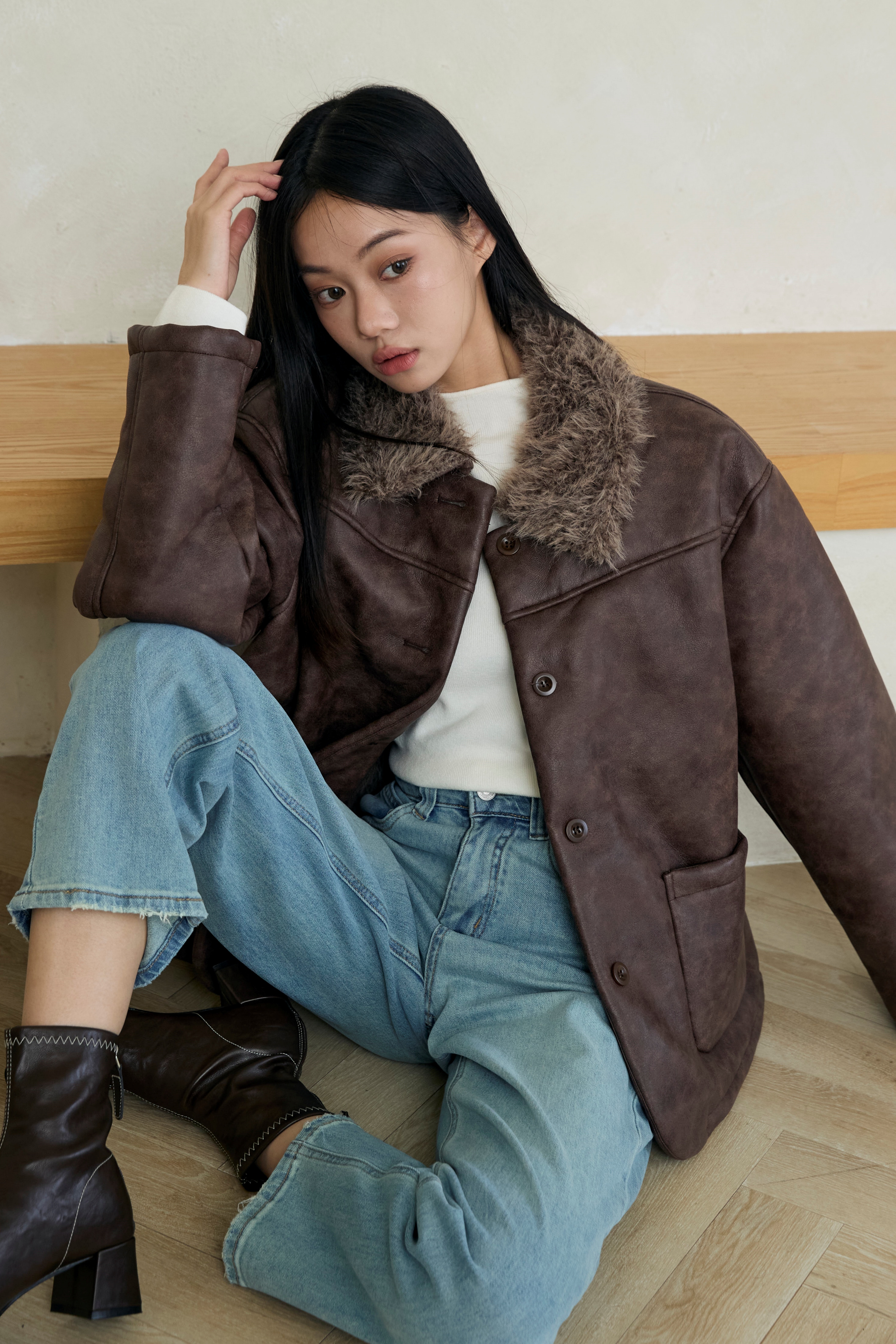 顯瘦修身哈倫牛仔褲