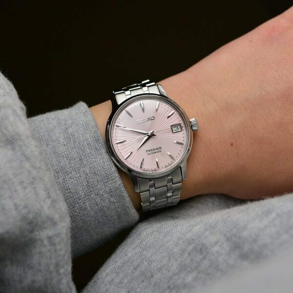 Seiko 精工 Presage SRP839J1 SRP839 Pink Dial Stainless Steel 34 mm Automatic Ladies Watch 粉紅色錶盤不鏽鋼 34mm 自動女士手錶