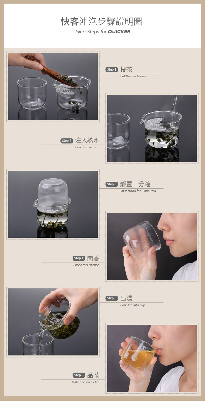 品茗步驟