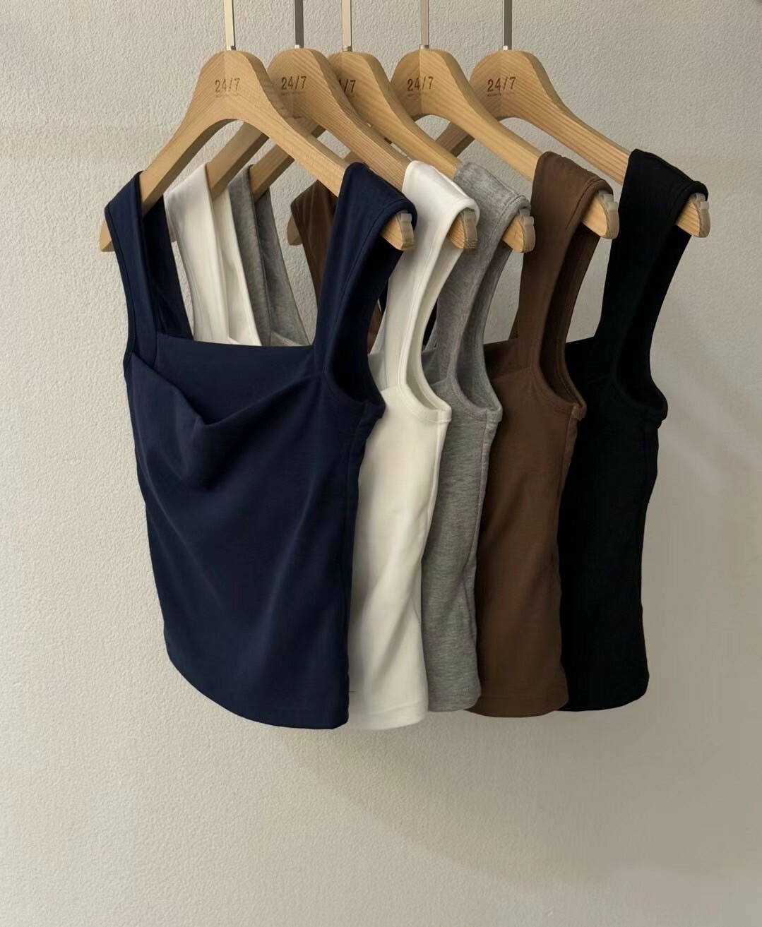 雙層平口bra襯墊背心