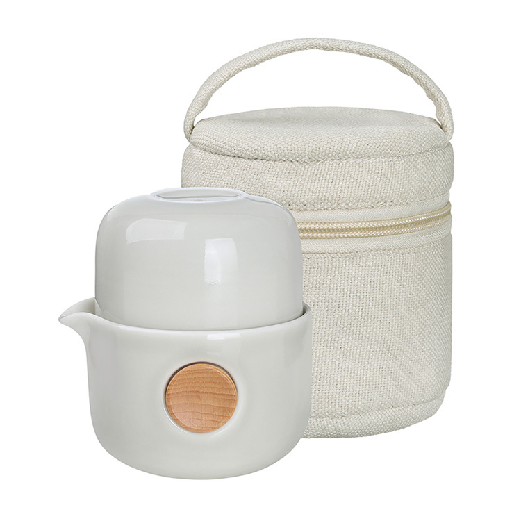 QUICKER+白色布包雙享泡(250ml)|一壺二杯