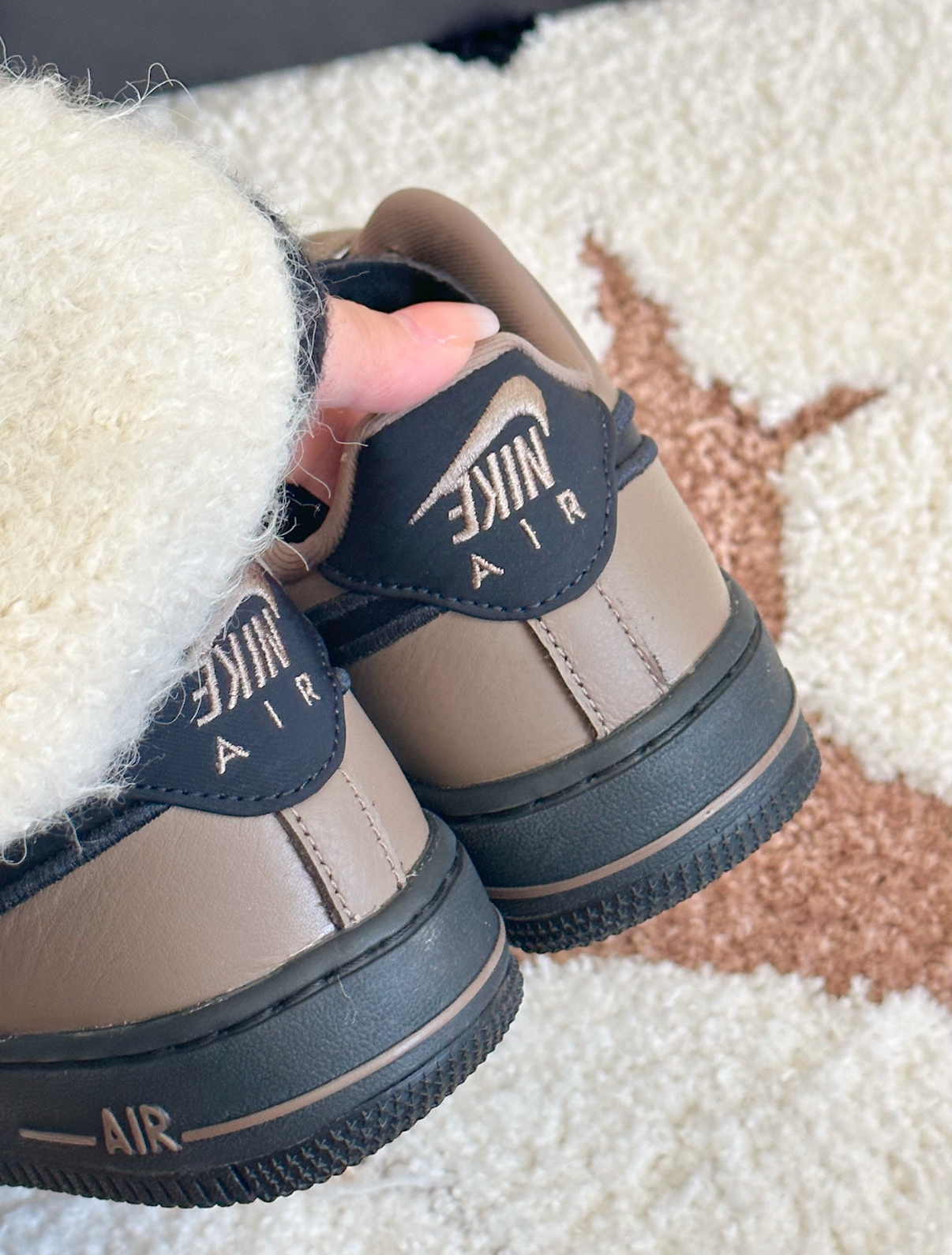 Nike Air Force 1 Dance 咖啡棕 咖啡色 摩卡 皮革 簍空勾 街舞 女款 FJ7409-200/預購