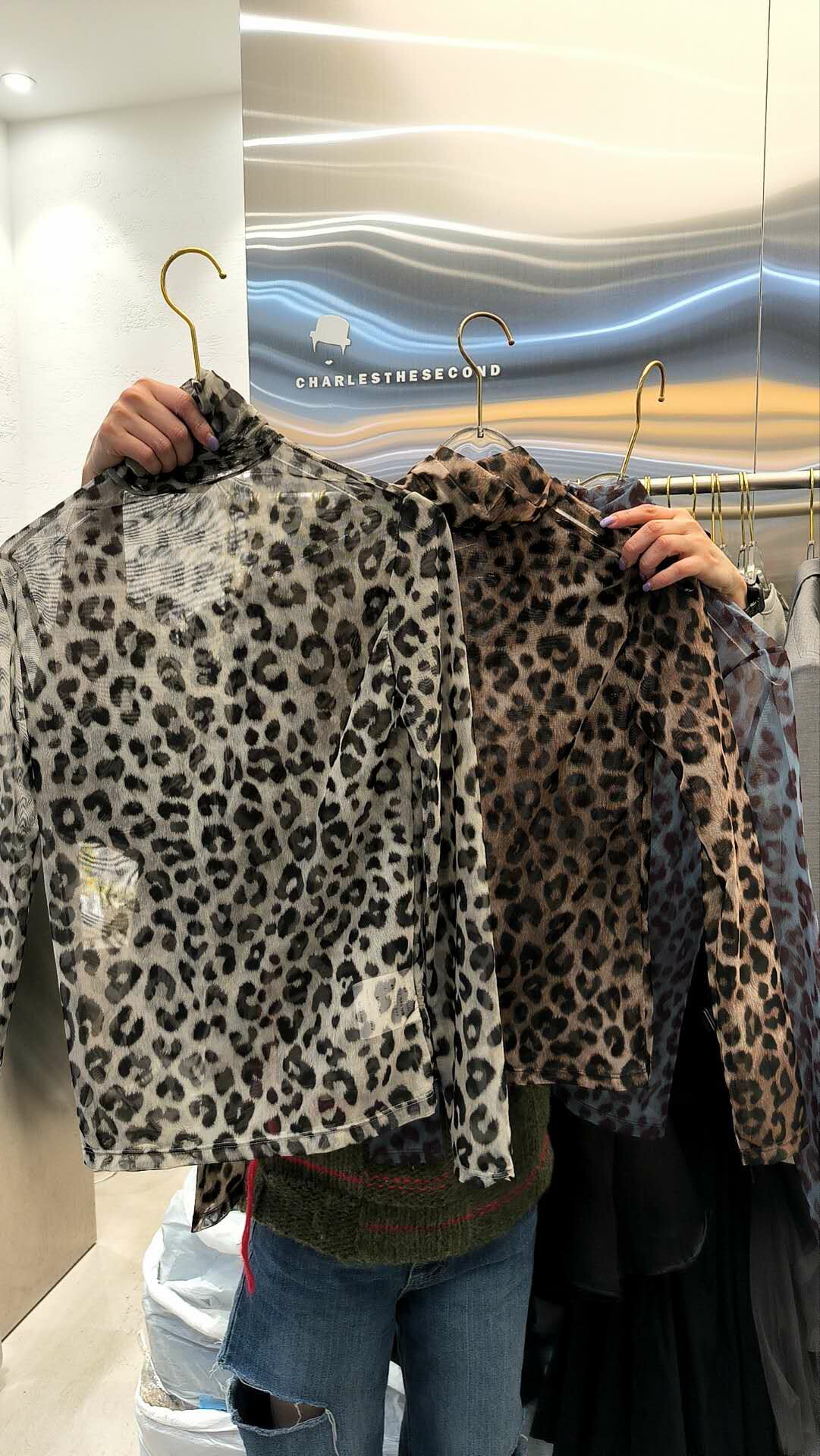K8722 RM189 ▶️豹紋上衣 👉Free size L:cm👈