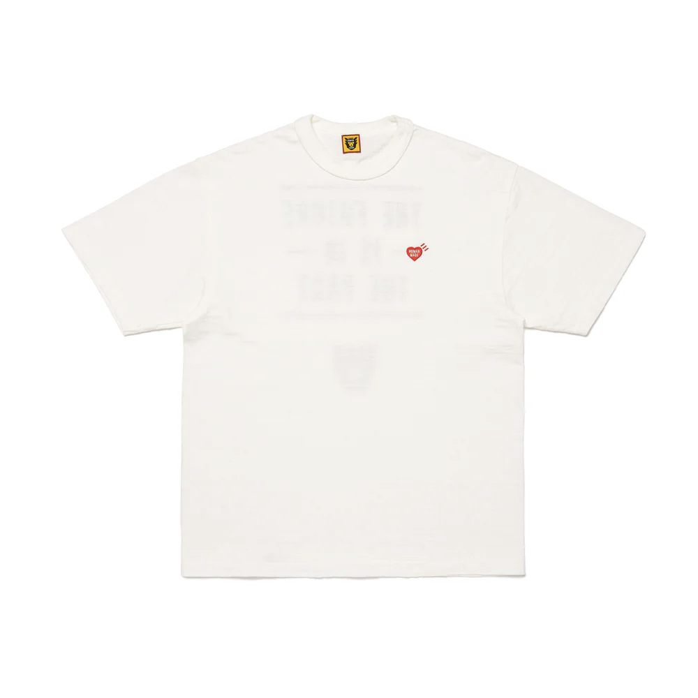 Human Made Heart Badge Tee 愛心刺繡 背後文字 白/黑