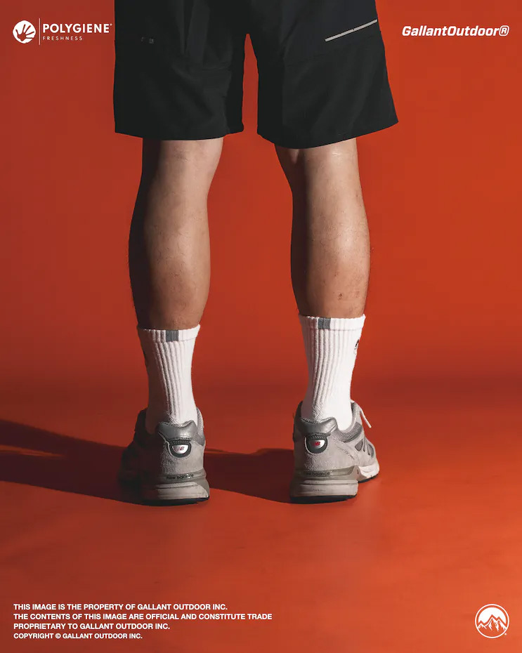 【Gallant】Polygiene® Coolmax® Crew Socks