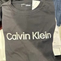 [S] CALVIN KLEIN MENS CLASSIC LOGO FIT TEE,BLACK, 4R8057S-001 (SCK675)