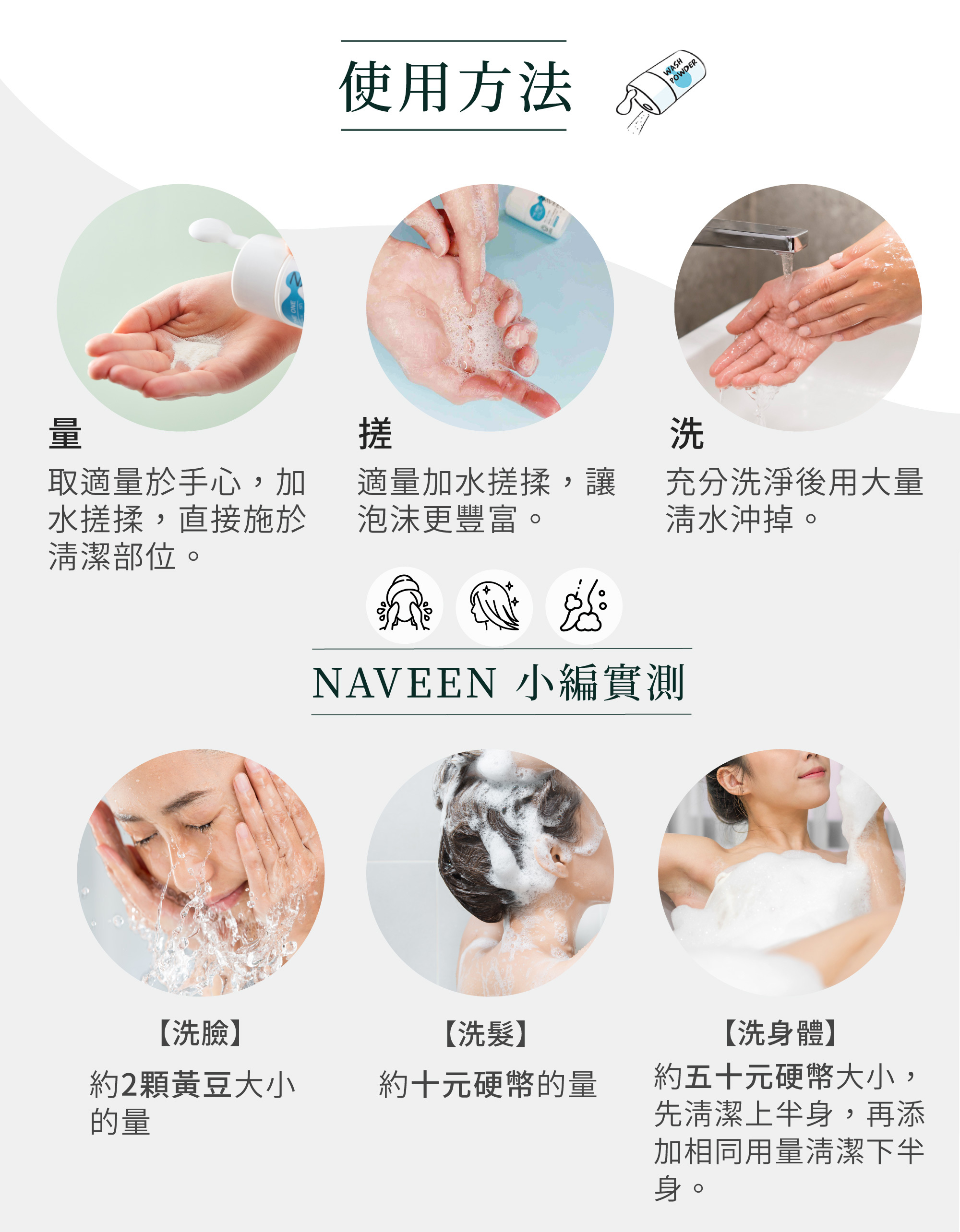胺基酸洗沐潔顏粉