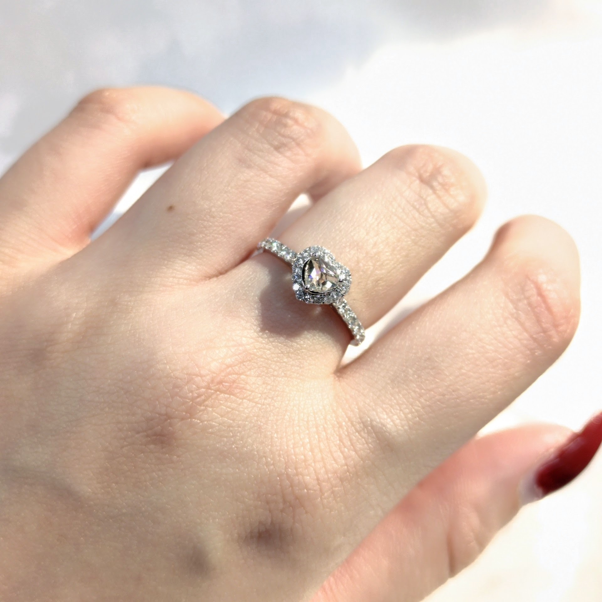 18K White Gold 0.57ct Diamond Ring