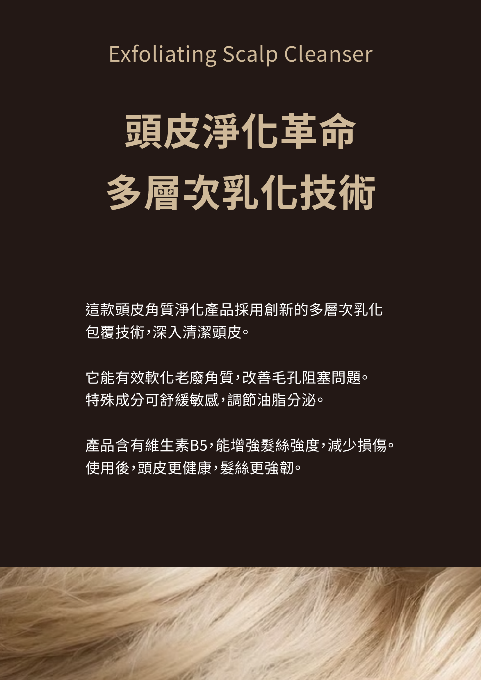 頭皮淨化革命 多層次乳化技術