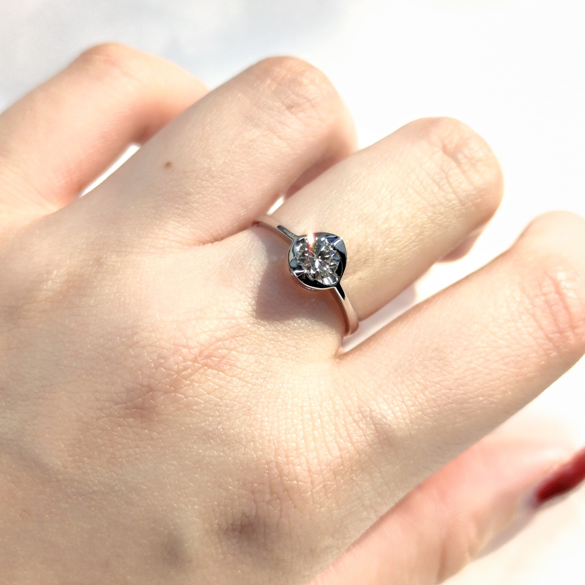 18K White Gold 0.39ct Diamond Ring