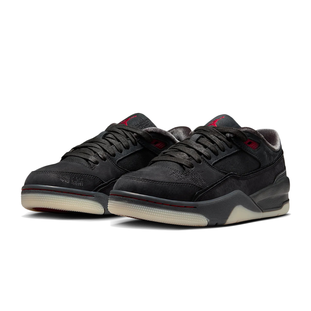 Who Decides War x W Jordan Flight Court Black 麂皮灰黑 HQ2958-006