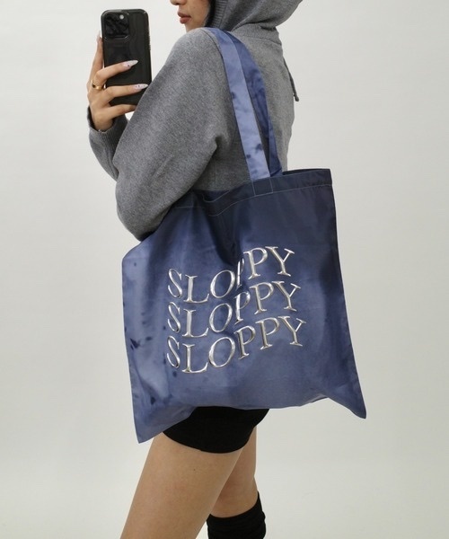 SLOPPY / 金屬印花扎染袋