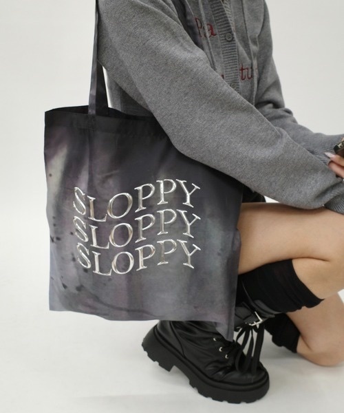 SLOPPY / 金屬印花扎染袋