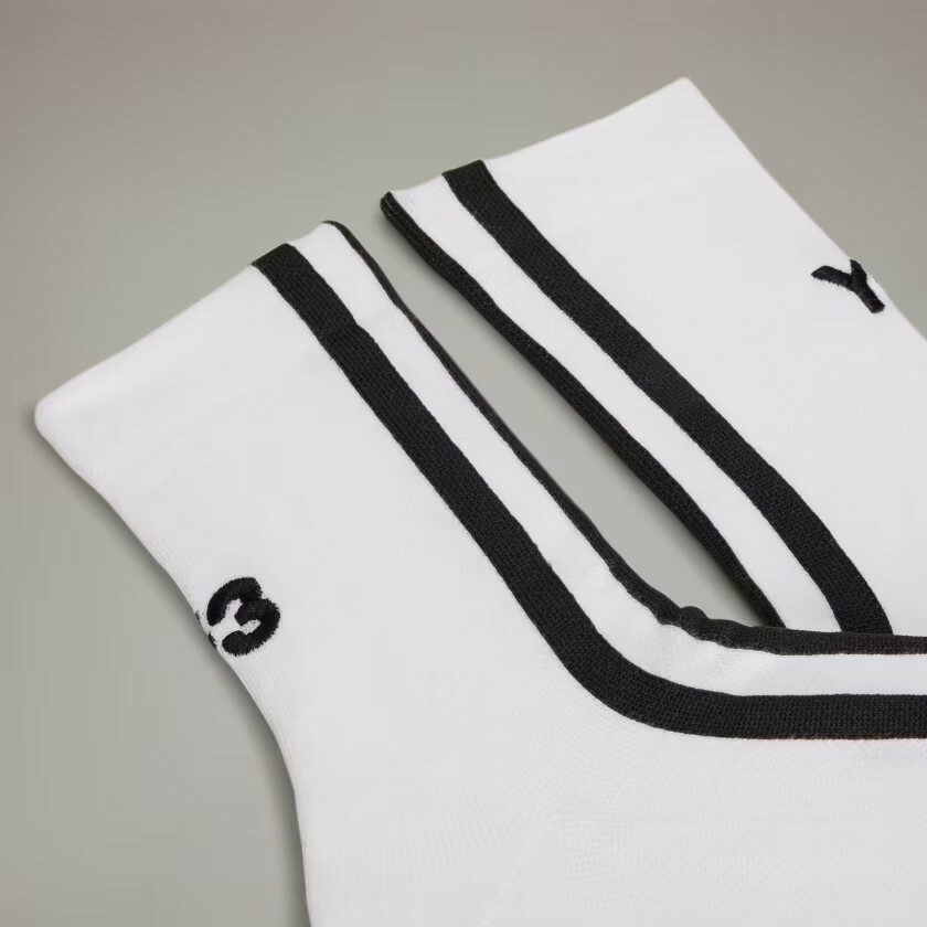 【 Y-3 STRP SOCK 長襪 - 白 】