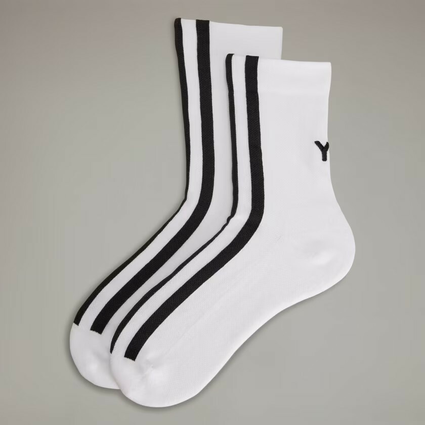 【 Y-3 STRP SOCK 長襪 - 白 】