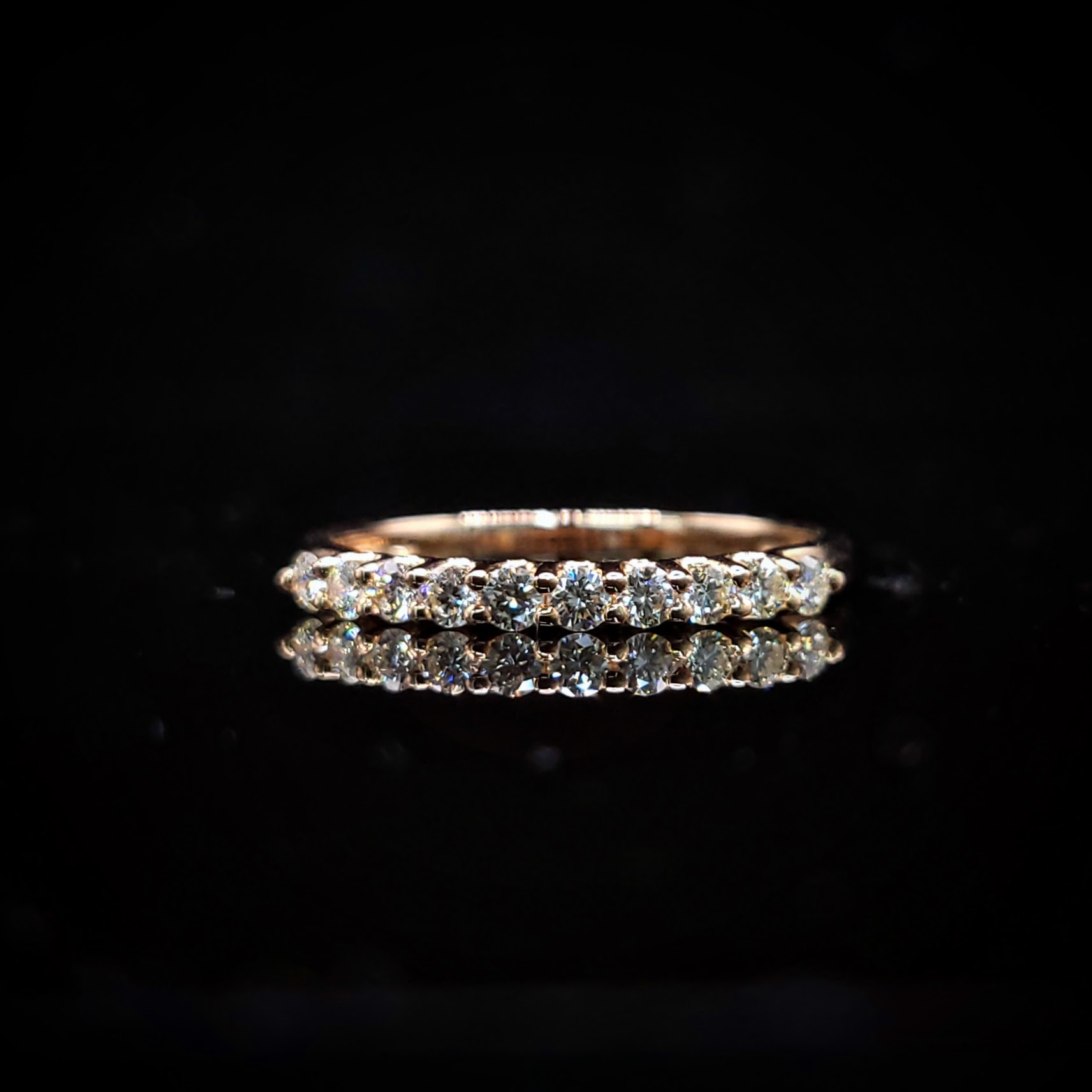 18K Rose Gold 0.27ct Diamond Ring