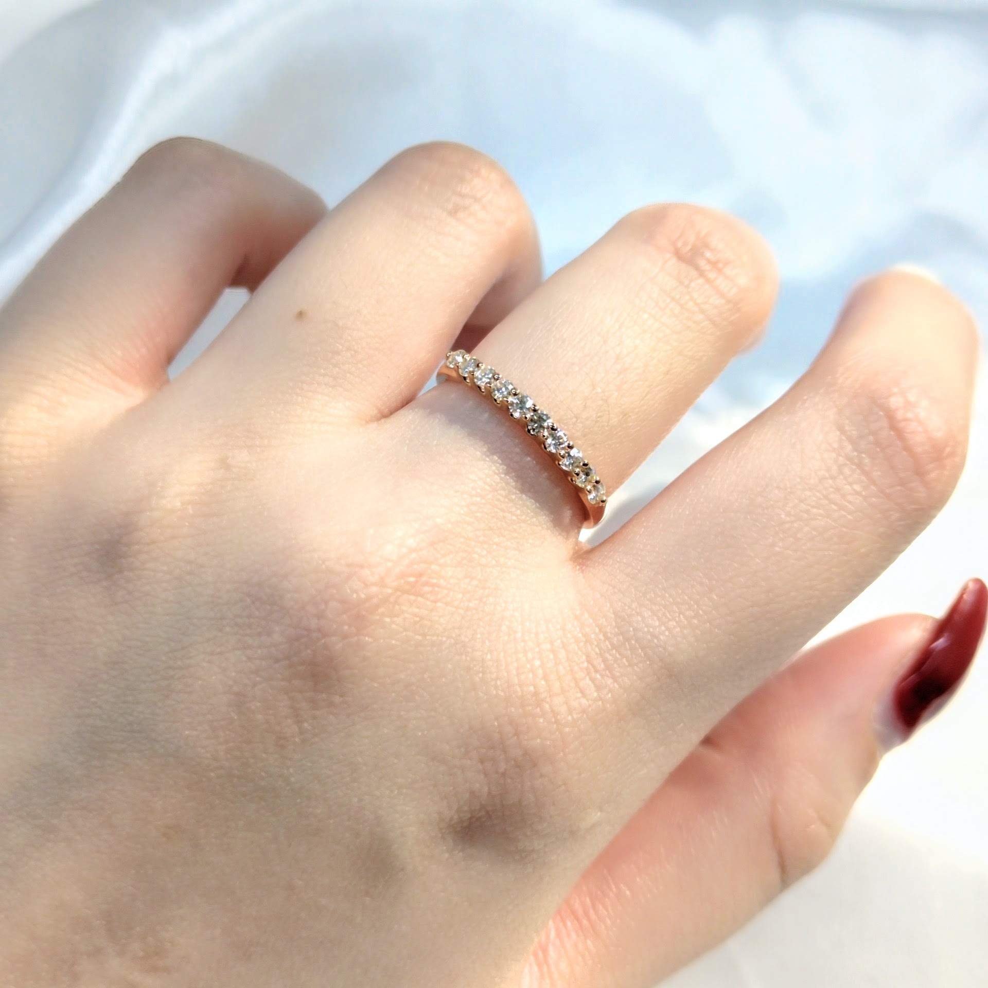 18K Rose Gold 0.27ct Diamond Ring