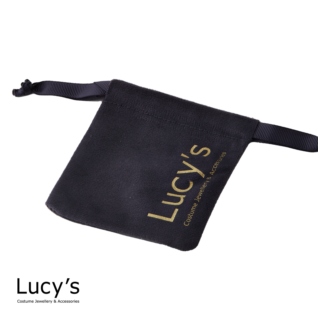 Lucy's 絨布束口袋 (灰) (加購區$60)